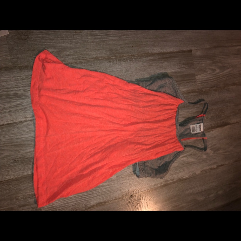 Vs pink tank top with sports bra